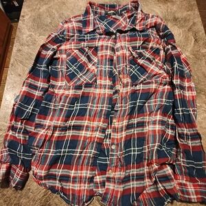 Ambiance Red and Blue Plaid Shirt